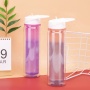 New Product Double Wall  Custom Logo  Cold Color Changing Cup Sports  Drinking Plastic Portable water bottle