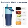 New Arrival 20 oz Multiple caps Double Wall Stainless Steel Insulated Vacuum Portable Tumbler With Straw