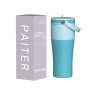 New Arrival 20 oz Multiple caps Double Wall Stainless Steel Insulated Vacuum Portable Tumbler With Straw