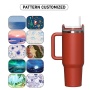 New Arrival 40oz Stainless Steel  Handgrip Double Wall Insulated Vacuum Water Bottle Car Tumbler With Straw