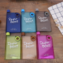 Square book water bottle Ring A5 Notebook Water bottle Transparent plastic cup Custom outdoor portable flat water bottle