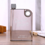 Square book water bottle Ring A5 Notebook Water bottle Transparent plastic cup Custom outdoor portable flat water bottle