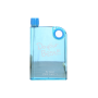 Square book water bottle Ring A5 Notebook Water bottle Transparent plastic cup Custom outdoor portable flat water bottle