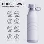 New Design 17 oz 25 OZ 33oz Double Wall Stainless Steel Insulated Vacuum Flask Portable Sports Water Bottle