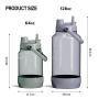 Wholesale BPA Free 64oz Water Jug Half Gallon Portable Plastic Water Bottle with 2-in-1 Lid