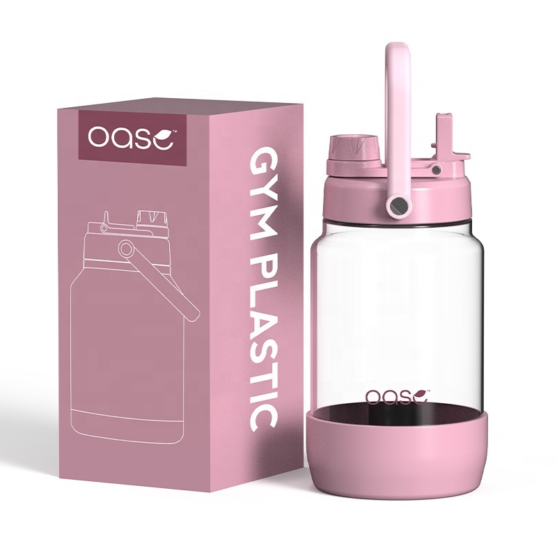 Wholesale BPA Free 64oz Water Jug Half Gallon Portable Plastic Water Bottle with 2-in-1 Lid