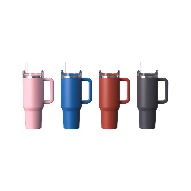 Popular style 40 oz Double Wall Stainless Steel Vacuum Insulated Car Tumbler Large Travel Mug with Lid