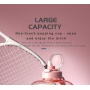 2.5L Large Gym Jug with Motivational Time Marker Covered Straw Spout Portable Tritan Sports Water Bottle