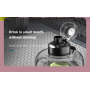 2.5L Large Gym Jug with Motivational Time Marker Covered Straw Spout Portable Tritan Sports Water Bottle