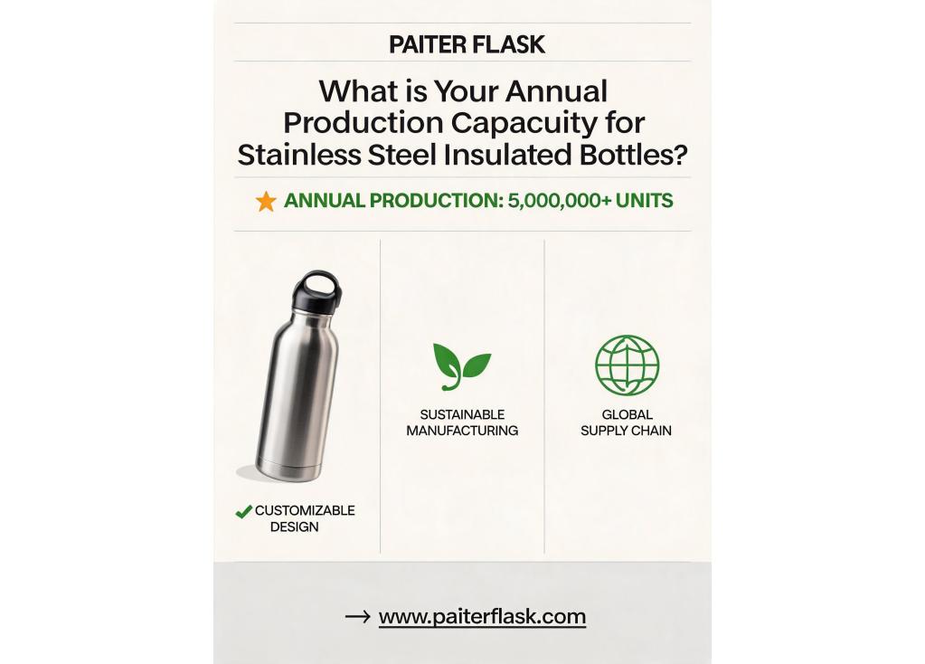 What is your annual production capacity for stainless steel insulated bottles?