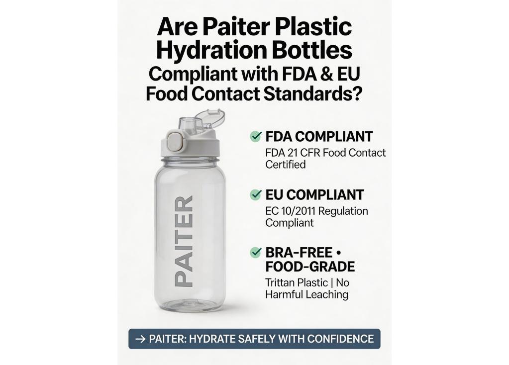 Do your plastic hydration bottles meet FDA or EU food contact standards?