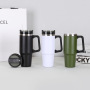 Wholesale Bpa Free Eco-friendly Stainless Steel Thermal 40oz Coffee Tumbler Mugs with Handle