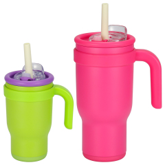 Wholesale Outdoor Camping Stainless Steel Tumbler Mug With Screw Open Lid