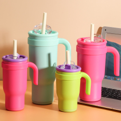 Wholesale Outdoor Camping Stainless Steel Tumbler Mug With Screw Open Lid
