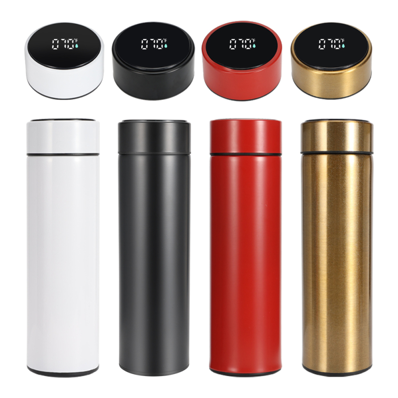 Wholesale Led Digital Stainless Steel Smart Water Bottle With Custom Logo