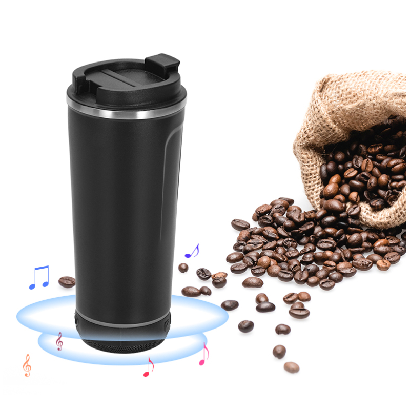 Hot Selling Speaker Tumbler Travel Portable Stainless Steel Water Bottle With Wireless Speakers