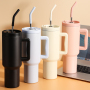Wholesale Travel Double Wall Stainless Steel Tumbler Cup With Handle