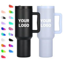 Wholesale Travel Double Wall Stainless Steel Tumbler Cup With Handle