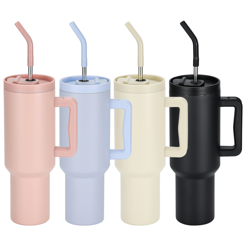 Wholesale Travel Double Wall Stainless Steel Tumbler Cup With Handle