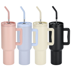 Wholesale Travel Double Wall Stainless Steel Tumbler Cup With Handle