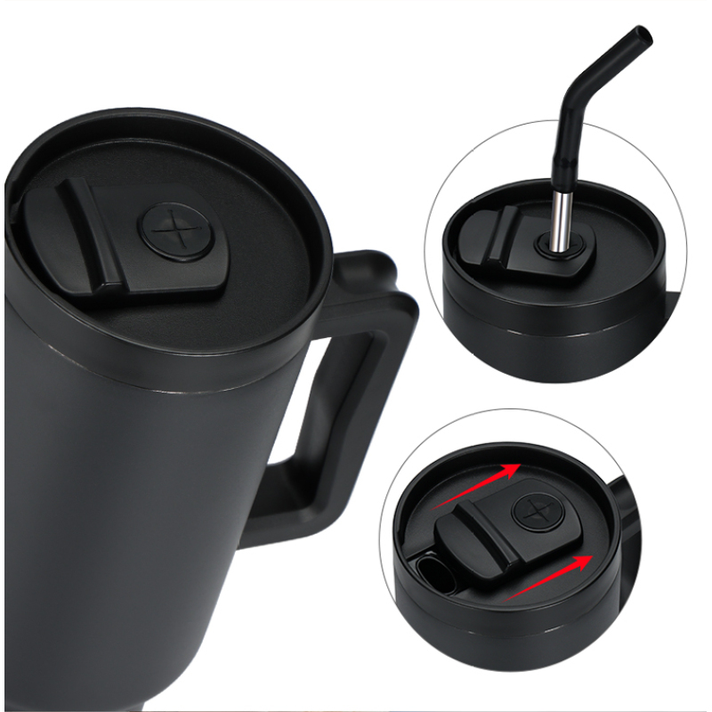 Wholesale Travel Double Wall Stainless Steel Tumbler Cup With Handle