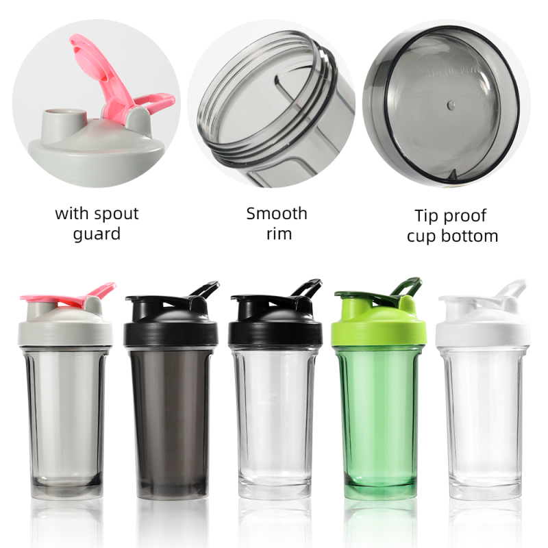 Unisex 500ml Workout Blender Shaker Bottles Custom Logo Gym Protein Shakers Travel Direct Drinking