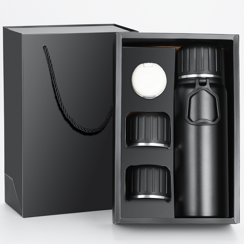 Wide Mouth Vacuum Flask Gym Water Bottle Insulated Bottle Custom logo with New Wide Handle Straw Lid