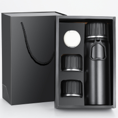 Wide Mouth Vacuum Flask Gym Water Bottle Insulated Bottle Custom logo with New Wide Handle Straw Lid