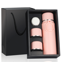 Wide Mouth Vacuum Flask Gym Water Bottle Insulated Bottle Custom logo with New Wide Handle Straw Lid