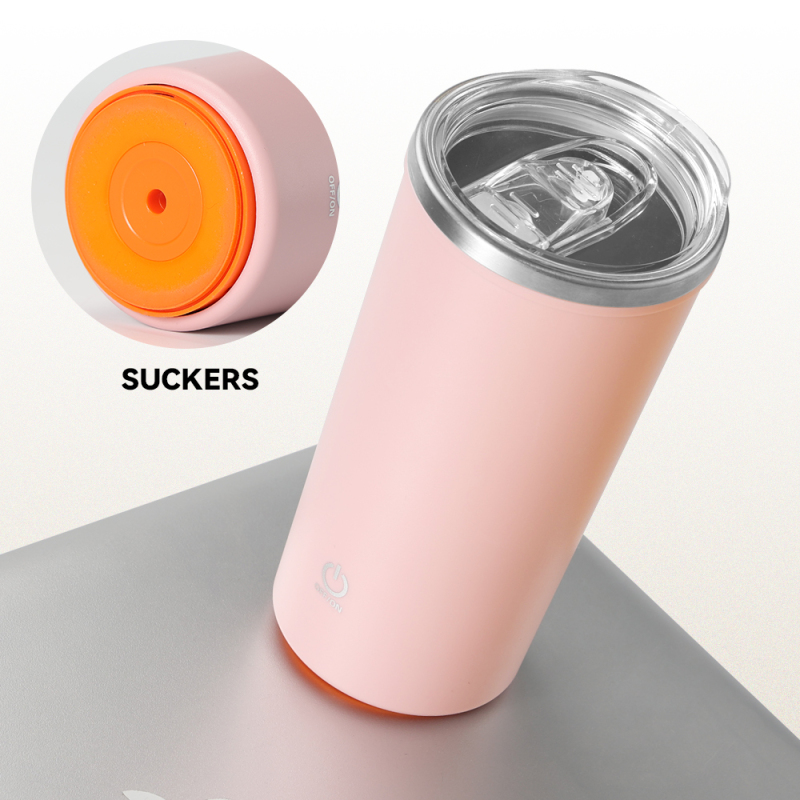 USB 400ML Rechargeable Portable Stainless Steel Stirring Mug Auto Mixing Coffee Cup With Stir Bar for Coffee Milk Tea