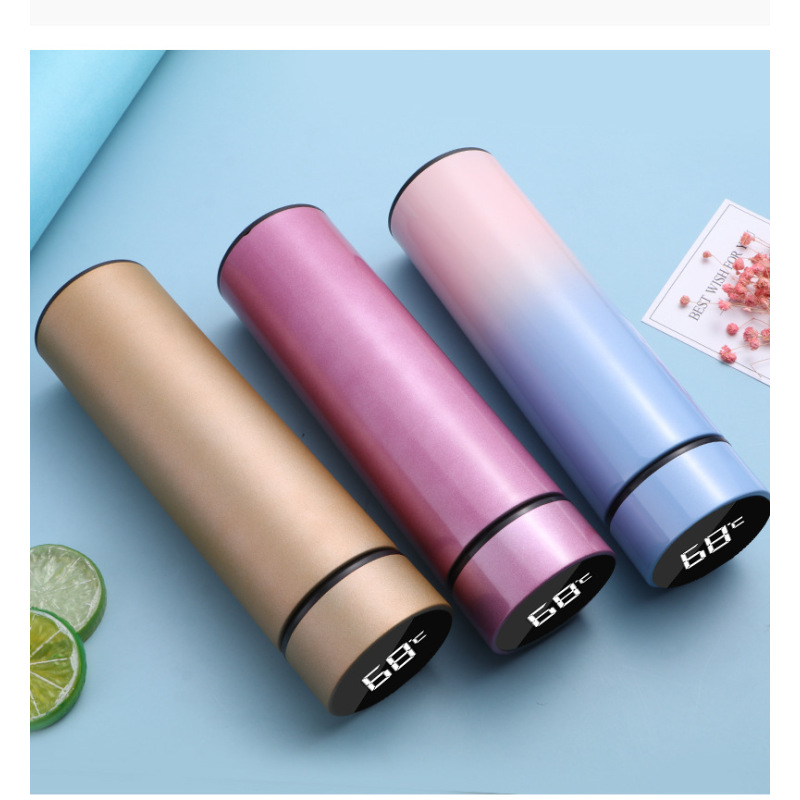 Travel Tumbler Smart LED Temperature Display Metal Insulation Water Bottles Thermos Stainless Steel Intelligent Vacuum Flask