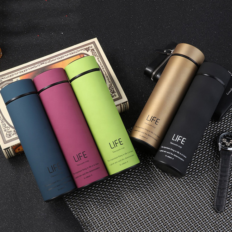 Wholesale 500ml Custom logo Double Wall Stainless Steel Coffee Water Bottle Vacuum Flasks & Thermoses