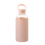 600ML Classic Fashion Clear Glass Water Bottle With Handle Glass Water Bottle Silicone Sleeve