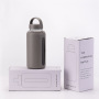 800ml Transparent Glass Water Bottles With Silicone Sleeve Travel Colorful Bottle Glass for Water