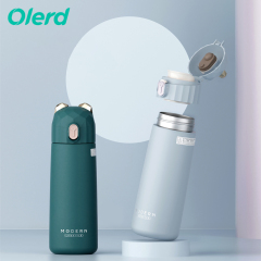 OLERD Double Wall Thermo Modern Insulated Stainless Steel Thermal Water Bottle