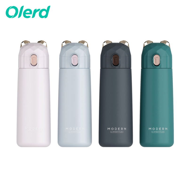 OLERD Double Wall Thermo Modern Insulated Stainless Steel Thermal Water Bottle