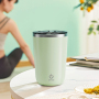 Stainless Steel Rechargeable Smart Cup Multi Functional Fitness Auto Magnetized Self Mug Auto Stirring Mixing Coffee Cup