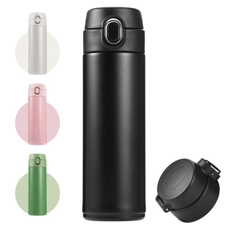 Wholesale Custom Bounce Lid Thermos Double Wall Stainless Steel for Office Students Outdoor Thermos