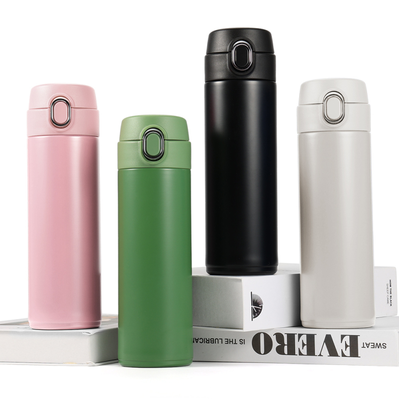 Wholesale Custom Bounce Lid Thermos Double Wall Stainless Steel for Office Students Outdoor Thermos