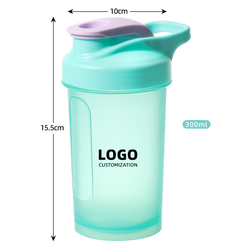 Wholesale 10oz 300ml Shaker Bottles Portable Protein Water Bottle for Gym Mixing Bottle Plastic Outdoor Portable Drink Cup