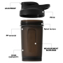 Wholesale 10oz 300ml Shaker Bottles Portable Protein Water Bottle for Gym Mixing Bottle Plastic Outdoor Portable Drink Cup