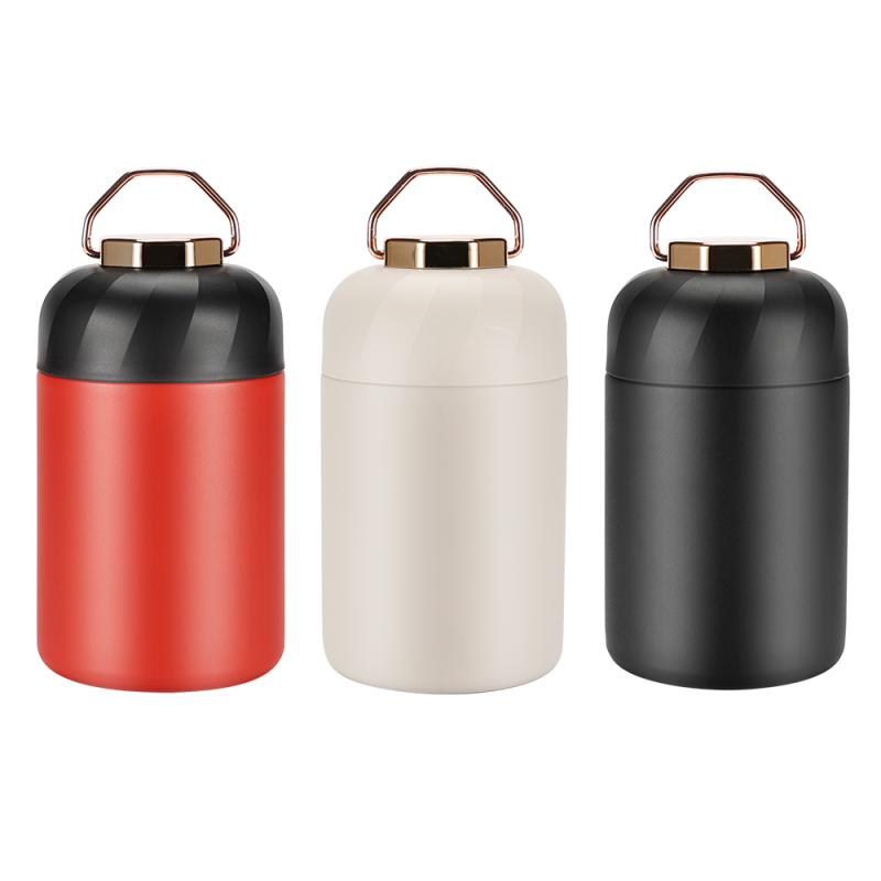 Premium Quality 600ml Insulated Food Jar Flask Hot Food Flask Office School Travel Portable Design Lids Minimum Order 1 Piece