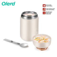 Premium Quality 600ml Insulated Food Jar Flask Hot Food Flask Office School Travel Portable Design Lids Minimum Order 1 Piece