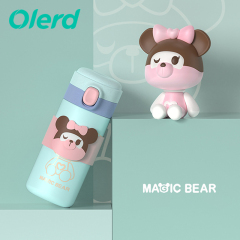 OLERD Kids School Creative Mini Thermos Portable Cute 304 Stainless Steel Water Bottle