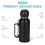 Wholesale Large Capacity Stainless Steel Tumbler Durable Water Bottle Thermal Portable Flask Hot Cold Drinks Logo Tea Mug