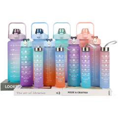 Wholesale Sport Water Bottle Plastic Set Plastic Water Bottles Bpa Free Water Bottle Gym with Custom logo