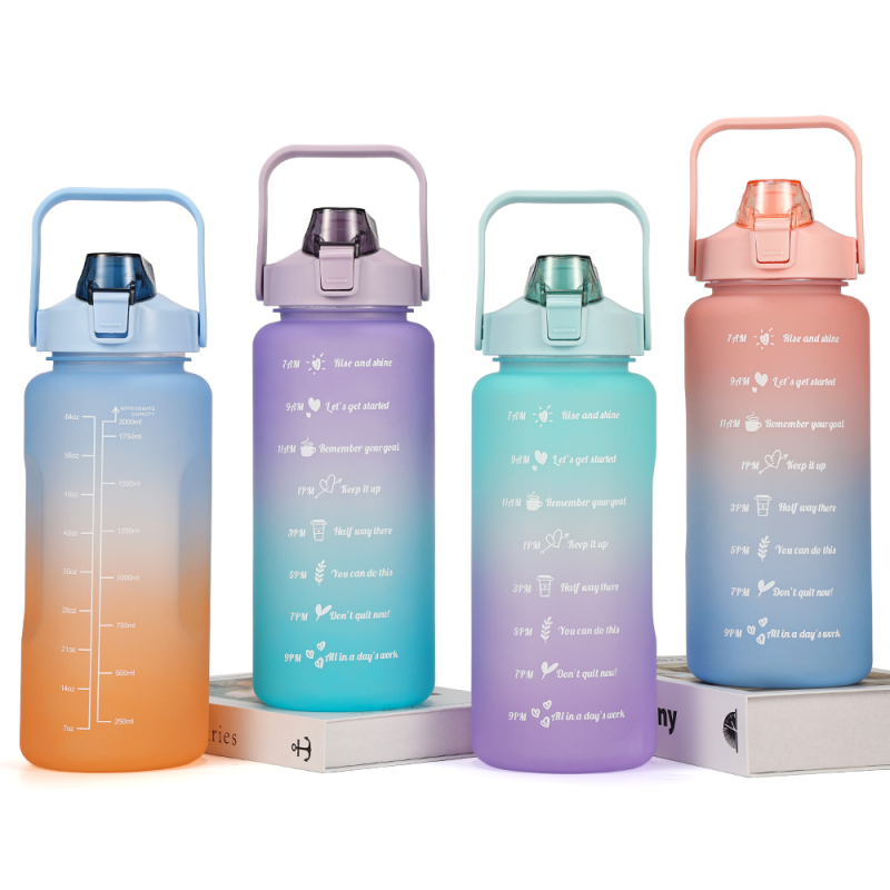Wholesale Sport Water Bottle Plastic Set Plastic Water Bottles Bpa Free Water Bottle Gym with Custom logo