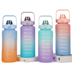 Wholesale Sport Water Bottle Plastic Set Plastic Water Bottles Bpa Free Water Bottle Gym with Custom logo