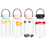 Wholesale 450ml BPA-Free Clear Plastic Sports Water Bottle Direct Drinking Gym/Camping Adult Accessory Anti-Corrosion Handle Lid