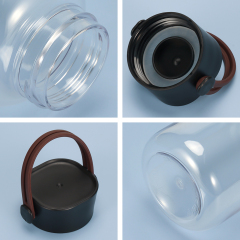 Wholesale 450ml BPA-Free Clear Plastic Sports Water Bottle Direct Drinking Gym/Camping Adult Accessory Anti-Corrosion Handle Lid